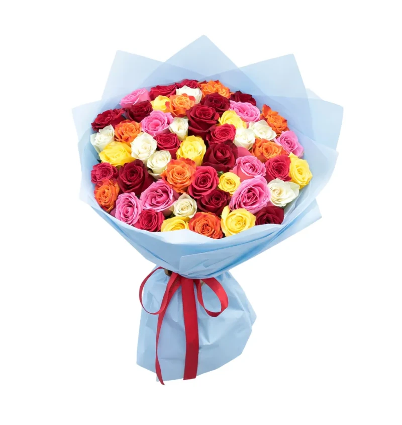Güllerin Renk Patlaması 50 adet