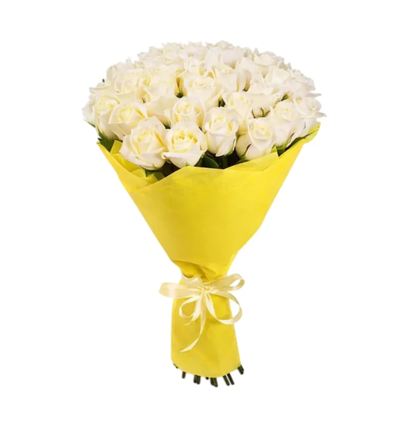 Zarif Beyaz Gül Buketi