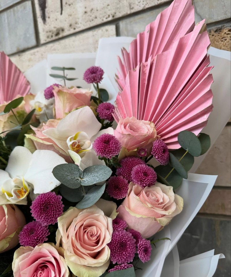 Pembe Gül & Orkide Buketi