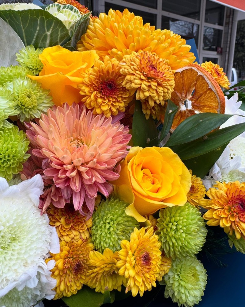 Sarı & Turuncu Karışık Buket