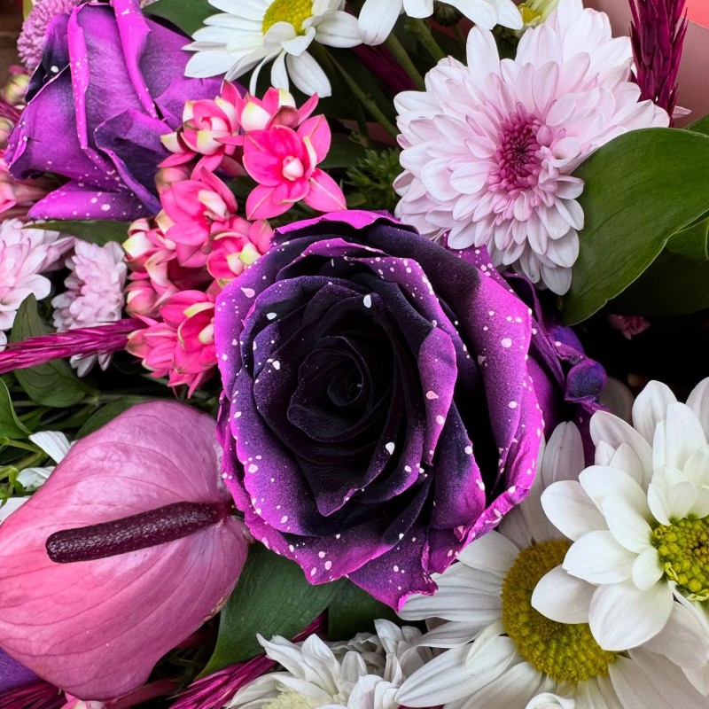 Pembe & Mor Özel Tasarım Buket